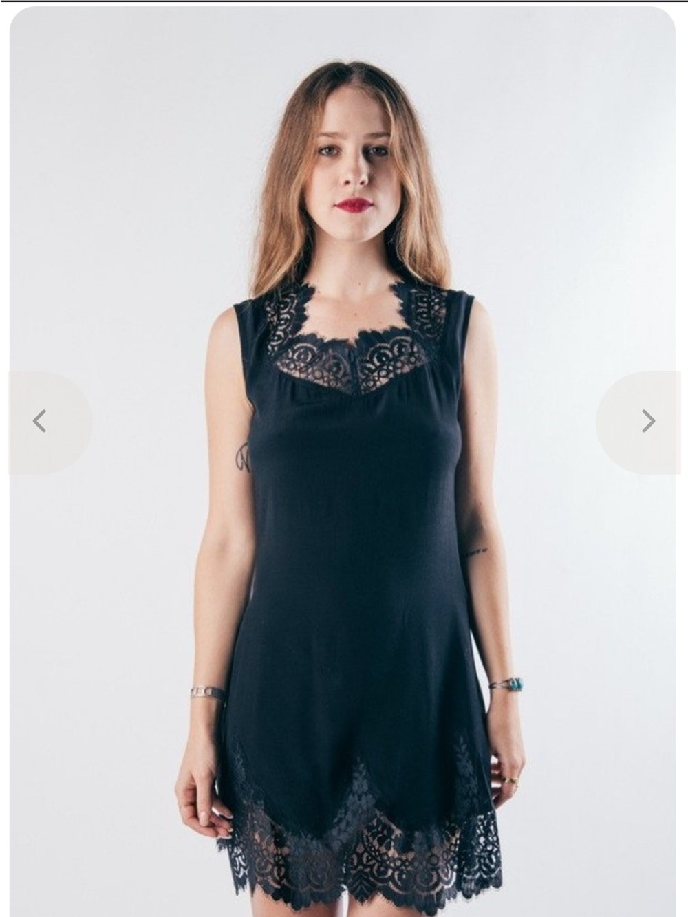 For Love & Lemons Black Gilly Girl Dress